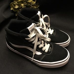 Vans Black and White Kids Sneakers